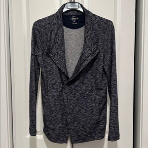 G.H. Bass & Co. Womens Zip Cardigan Sweater Jacket Deep Navy Blue Size M